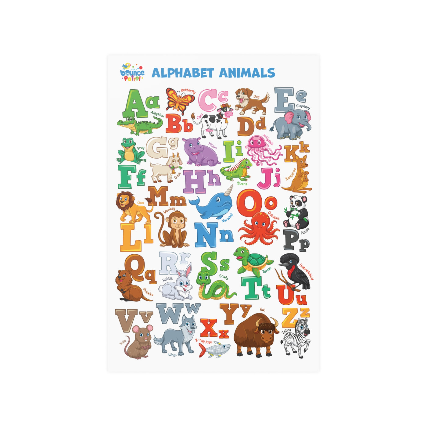 Alphabet Animal Poster