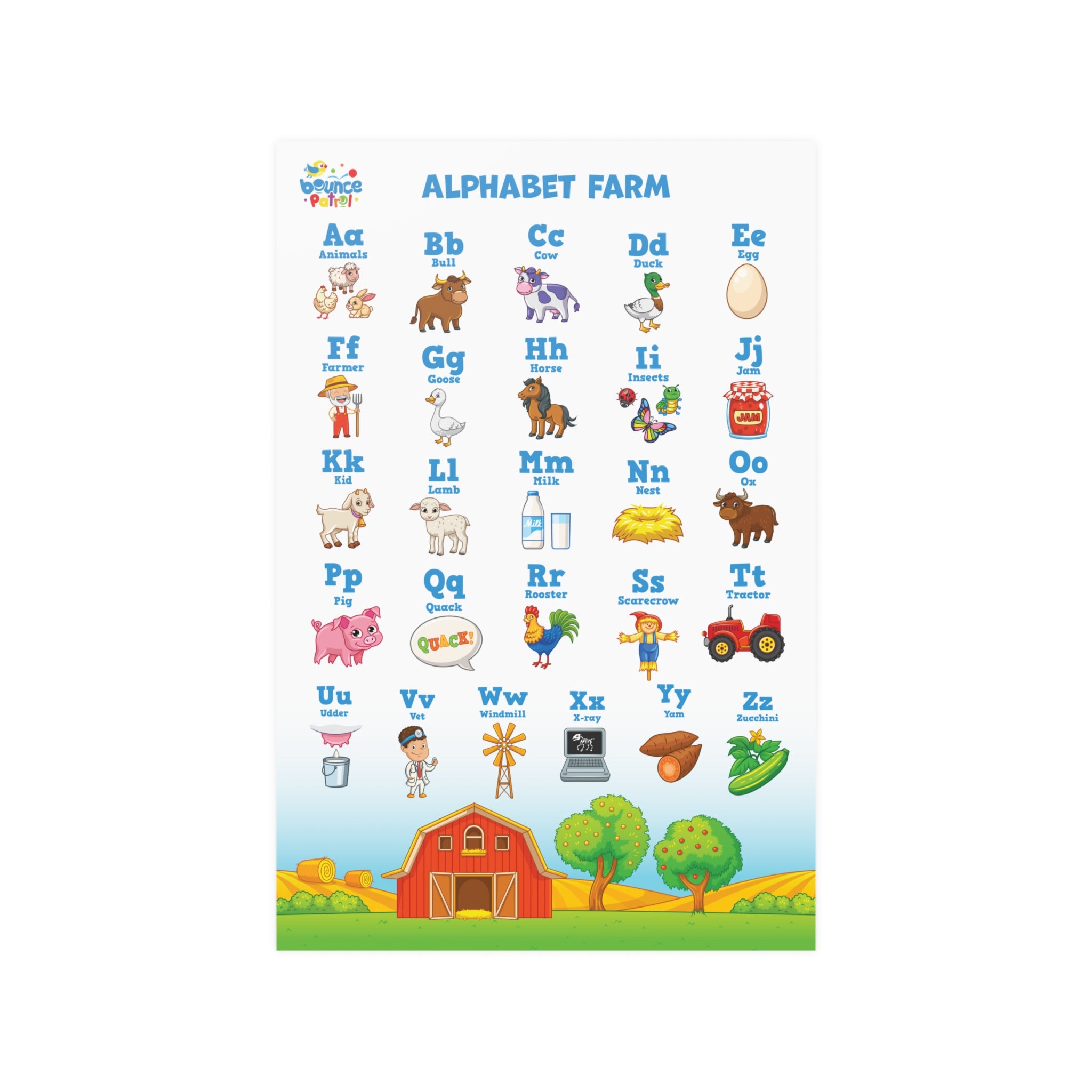 Alphabet Farm Poster