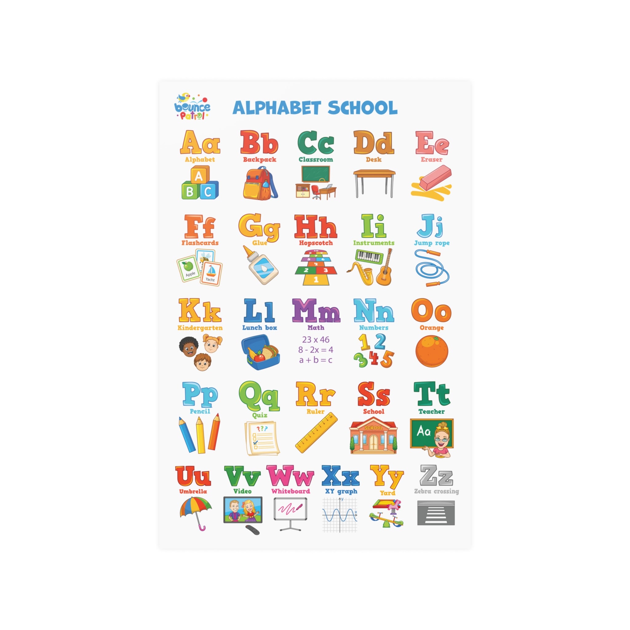 Alphabet School Poster