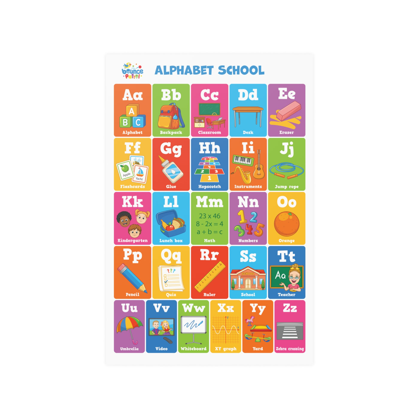 Alphabet School Poster